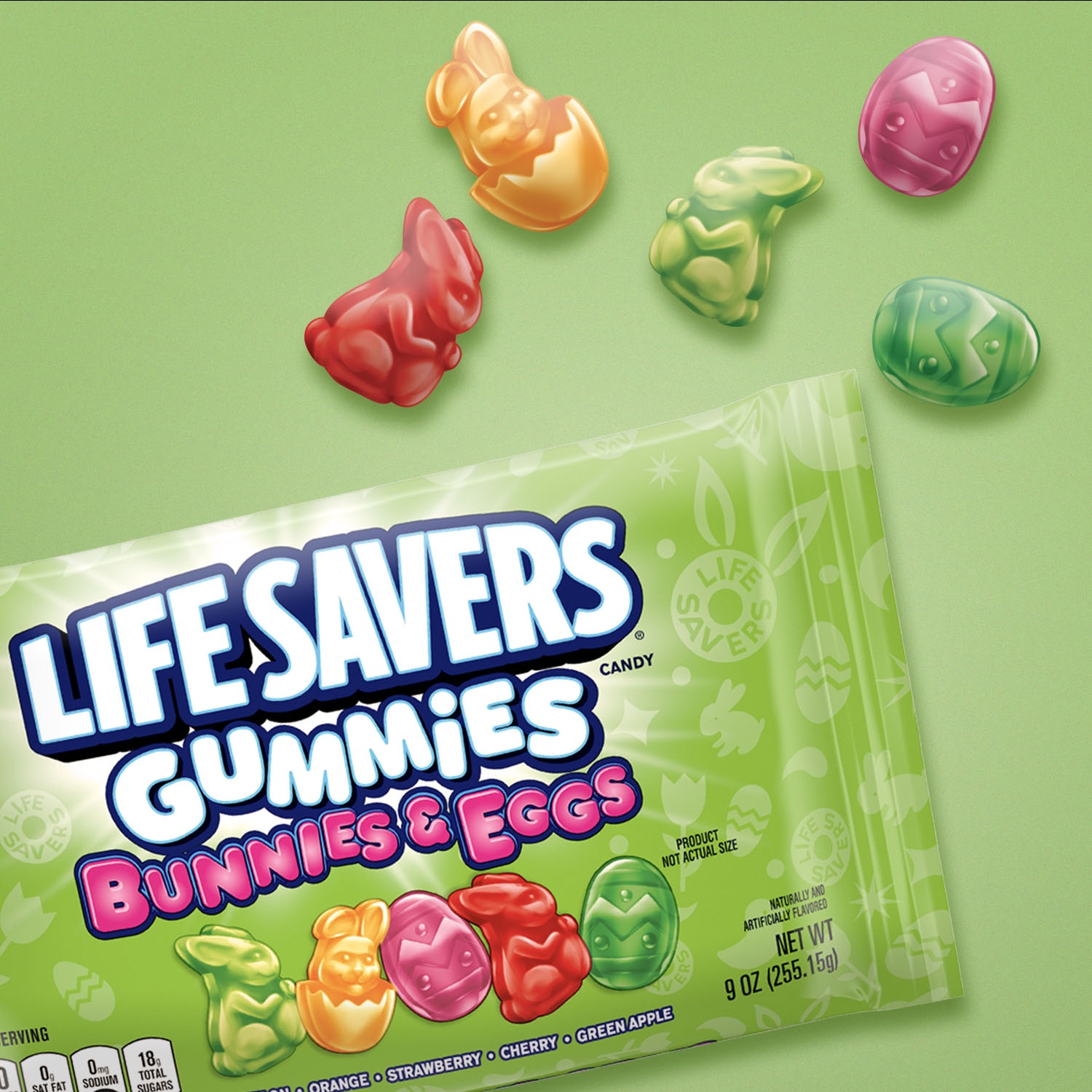 Life Savers Easter Gummies Bunnies and Eggs Laydown 9 oz | Shipt