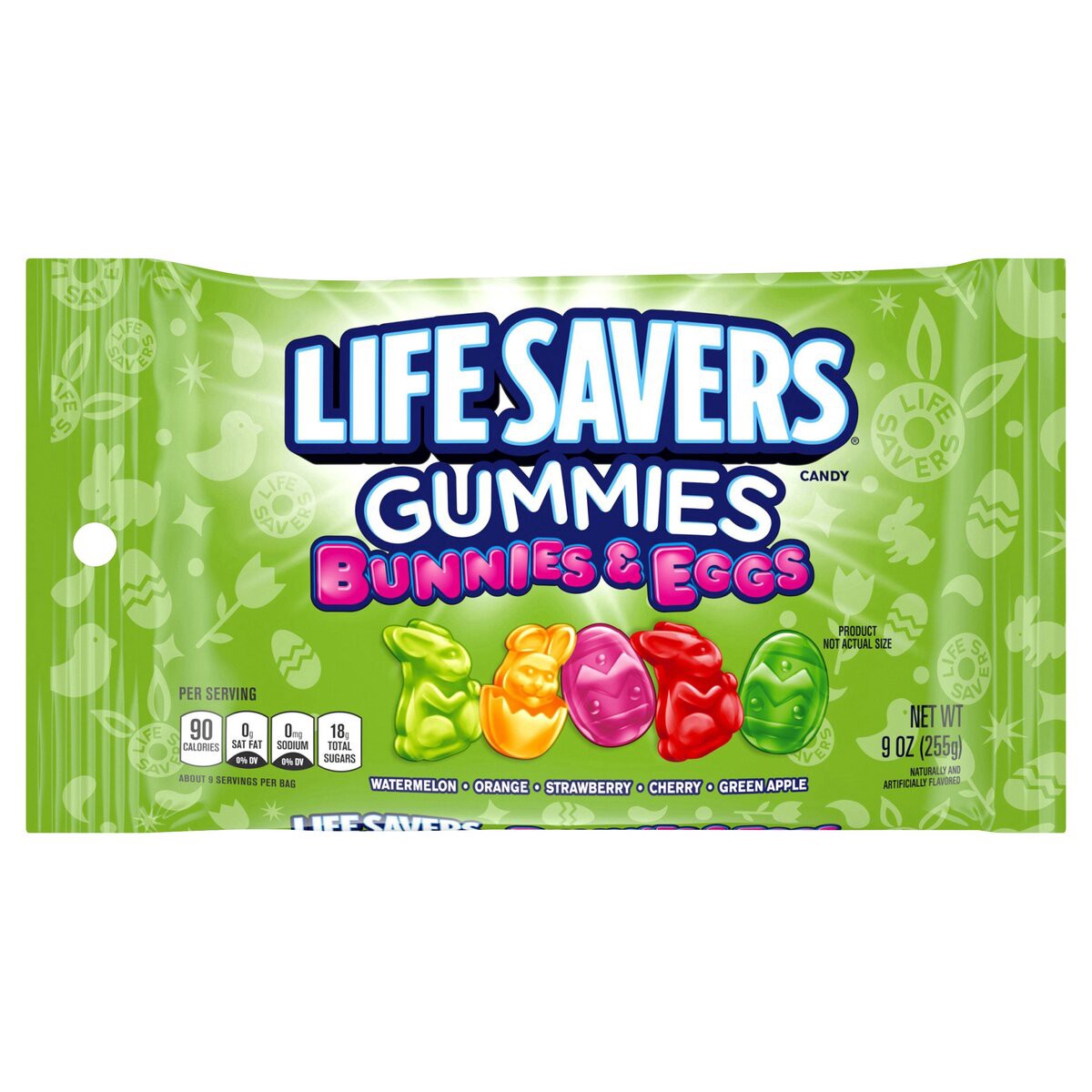 slide 1 of 8, Life Savers Gummies Easter Candy Bunnies & Eggs, 9 oz