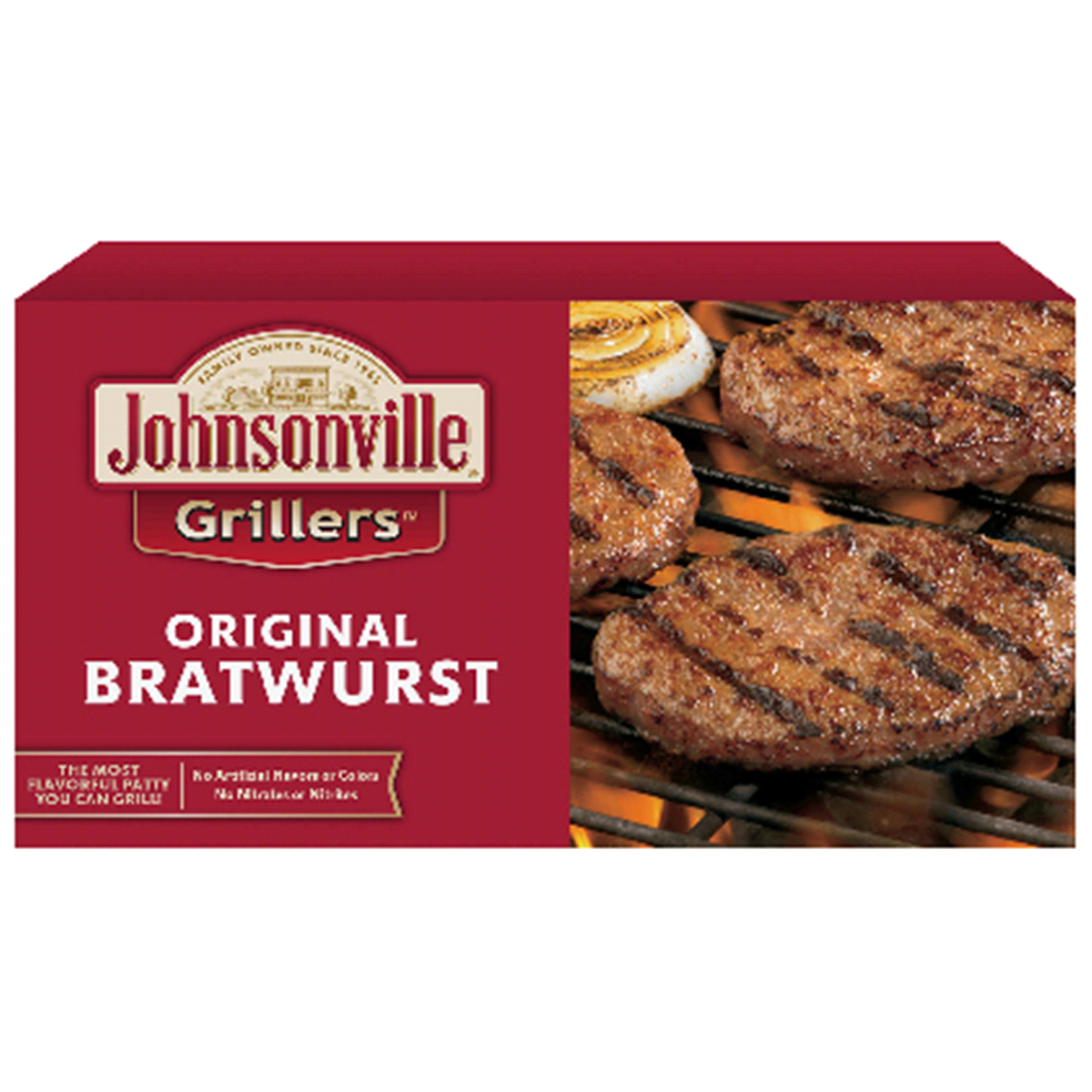 slide 1 of 1, Johnsonville Grillers Original Brat Patties, 6 ct