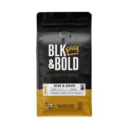 Blk & Bold Rise & Grnd Medium Roast Whole Bean Coffee 10.5 Ounce