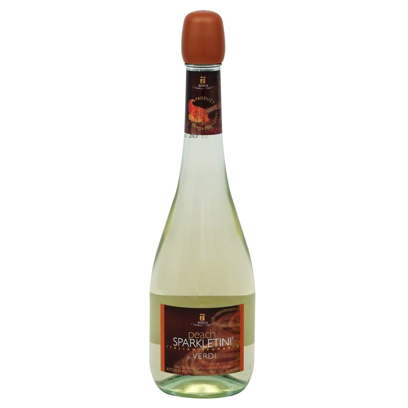 slide 1 of 1, Verdi Sparkletini Peach Wine Bottle, 750 ml