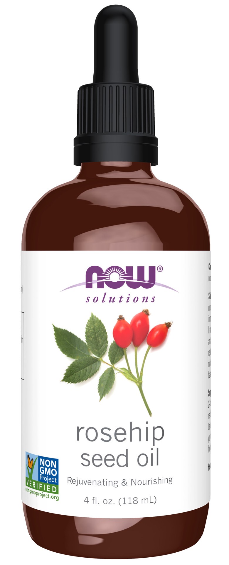 slide 1 of 9, NOW Solutions Rose Hip Seed Oil - 4 oz., 4 oz