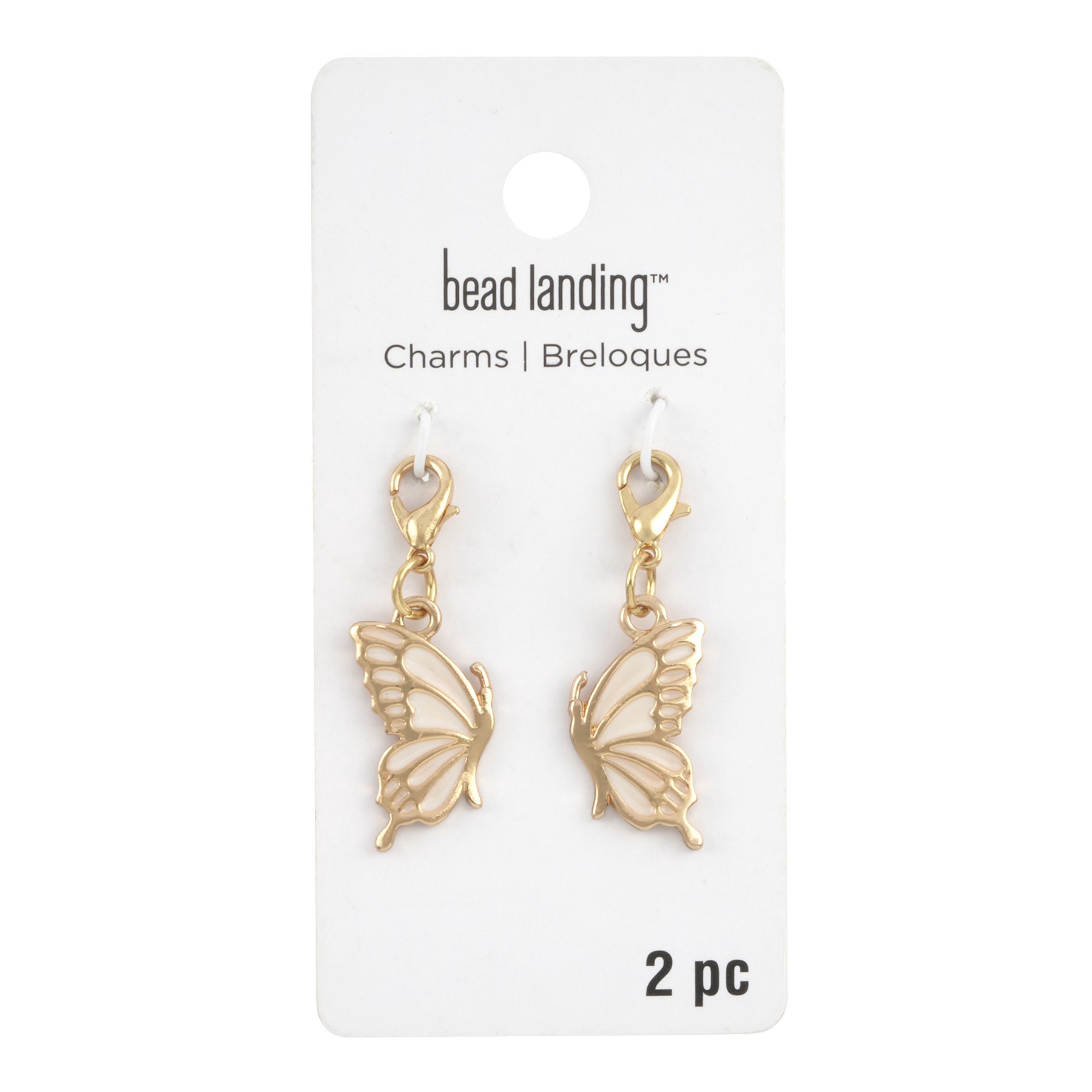 slide 3 of 3, Gold Butterfly Charms By Bead Landing, 22 mm charm size