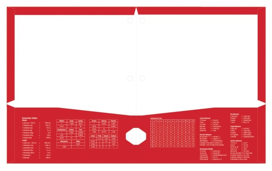 slide 2 of 2, Office Depot Brand Laminated Paper Folder, Letter Size, Red, 1 ct