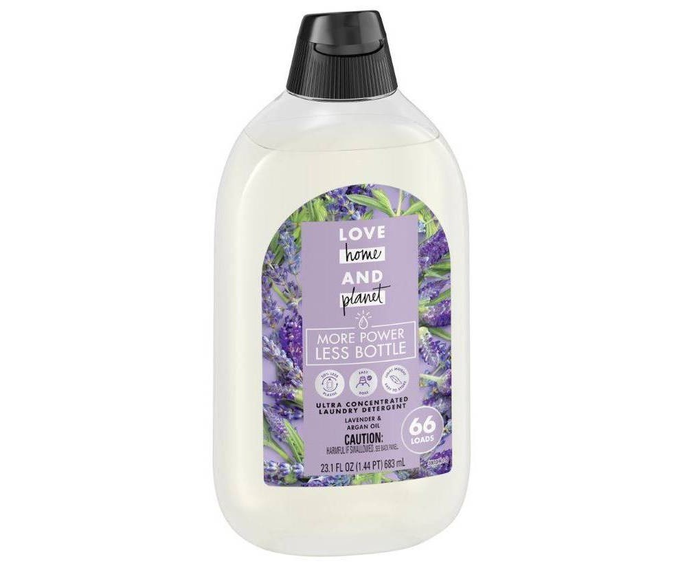 slide 2 of 3, Love Home and Planet Love Home & Planet EasyDose Ultra-Concentrated Laundry Detergent - Lavender, 23.1 fl oz