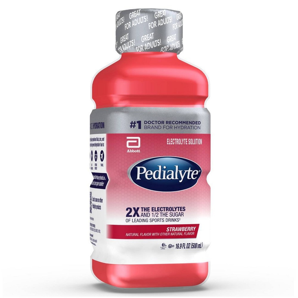 slide 2 of 4, Pedialyte Electrolyte Solution - Strawberry, 16.9 fl oz