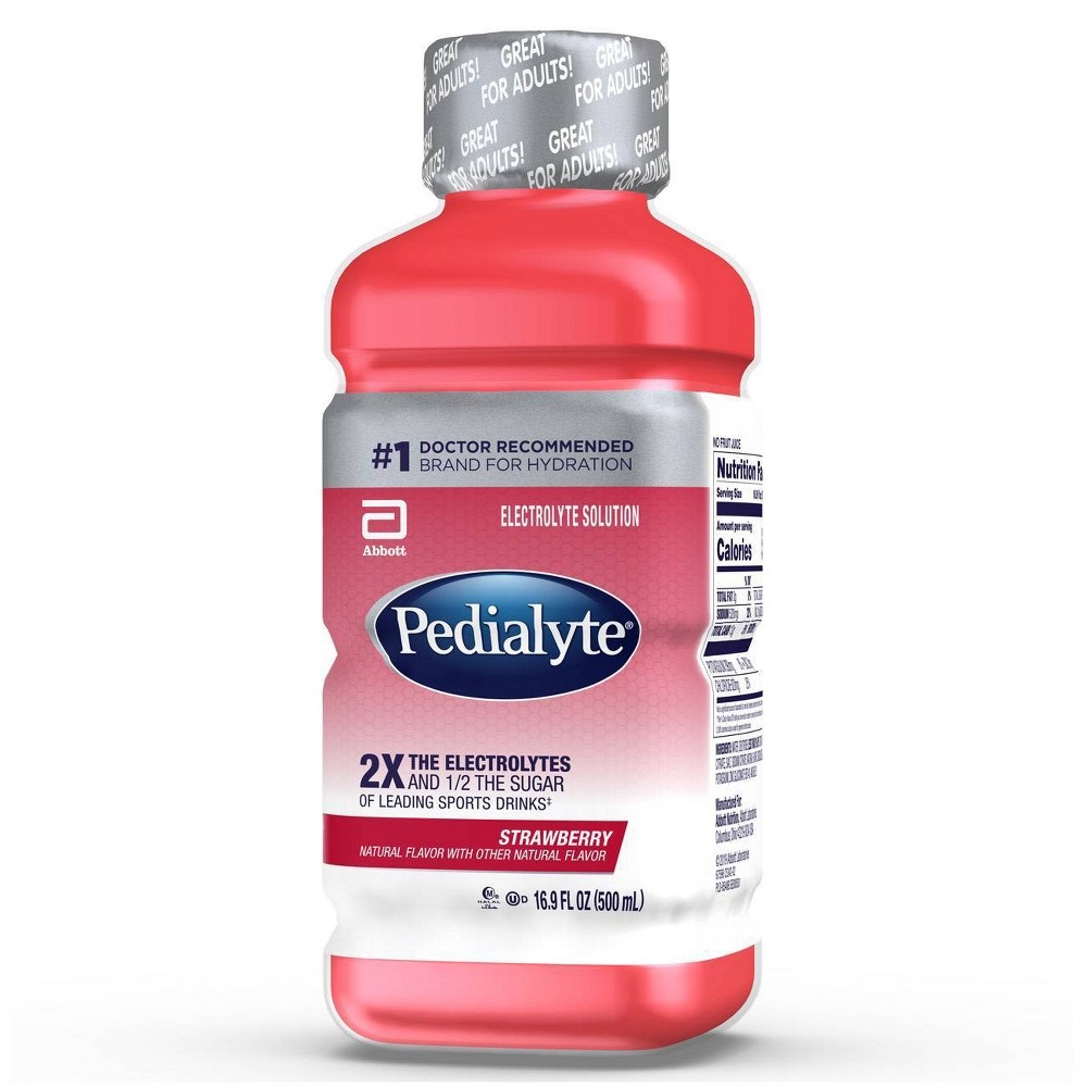 slide 3 of 4, Pedialyte Electrolyte Solution - Strawberry, 16.9 fl oz