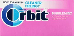 ORBIT Bubblemint Chewing Gum Sugar Free, 12 Packs of 14-Pieces (168 Total Pieces) Gum Packs Bulk