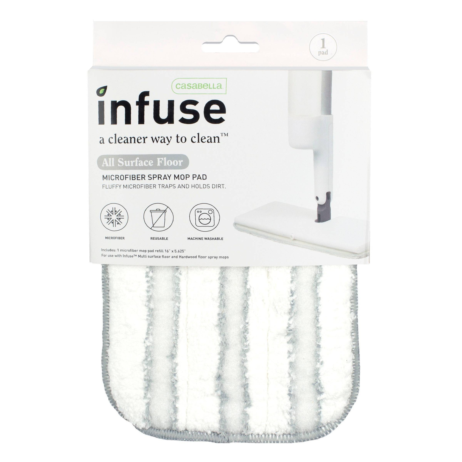 slide 1 of 6, Casabella Infuse Microfiber Mop Pad - Refill, 1 ct