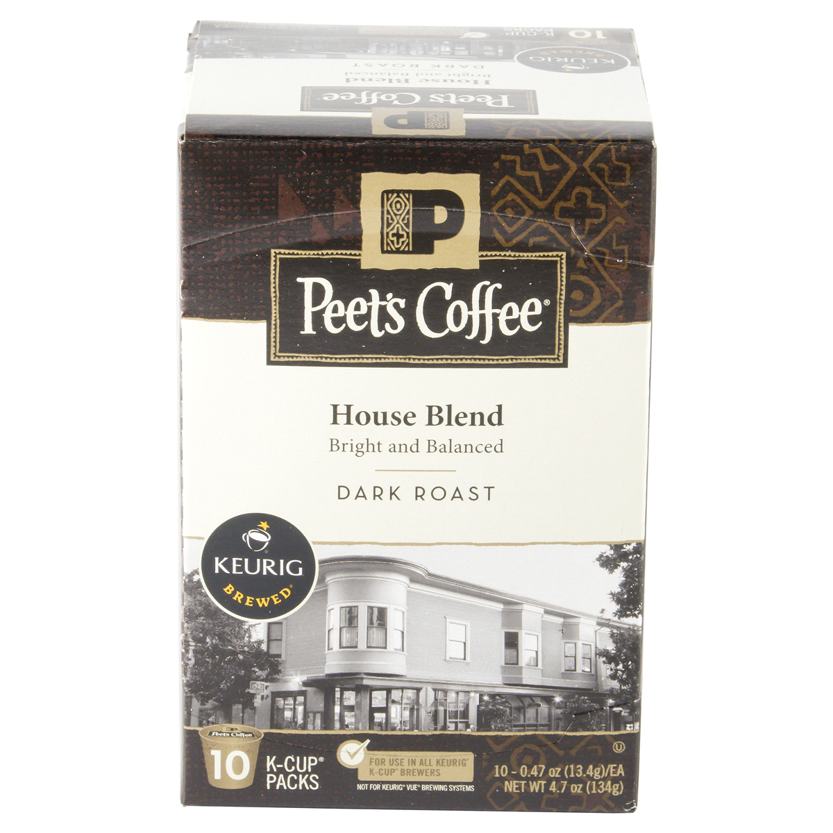 slide 3 of 6, Peet's Coffee House Blend K-Cup Pods, 10 ct