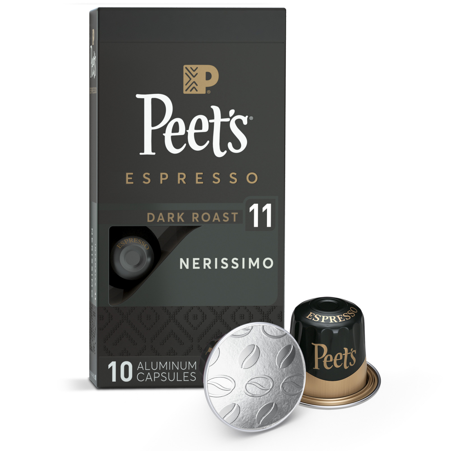 slide 1 of 2, Peet's Coffee, Nerissimo (Intensity 11) Dark Roast Capsules - 10ct Capsules, 10 ct
