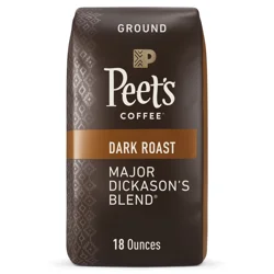Peet's Coffee, Major Dickason's Dark Roast Ground Coffee - 18oz Bag