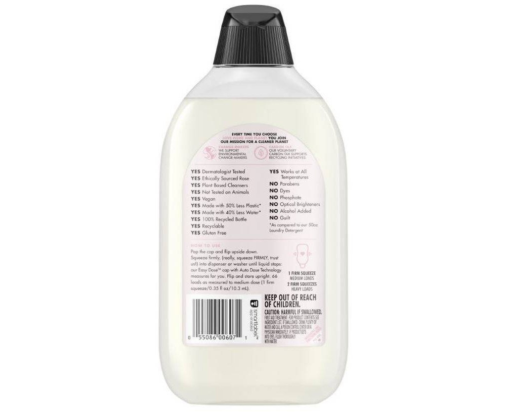 slide 2 of 2, Love Home and Planet Love Home & Planet EasyDose Ultra-Concentrated Laundry Detergent - Rose, 23.1 fl oz