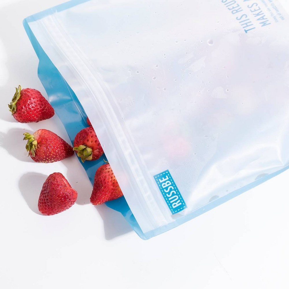 slide 3 of 3, Russbe Reusable Freezer Bags, 8 ct