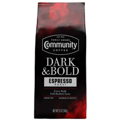 Community Coffee Coffee, Ground, Espresso Roast, Darkest Roast