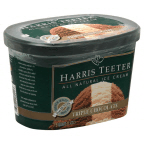 slide 1 of 4, Harris Teeter All Natural Triple Chocolate Ice Cream, 48 oz