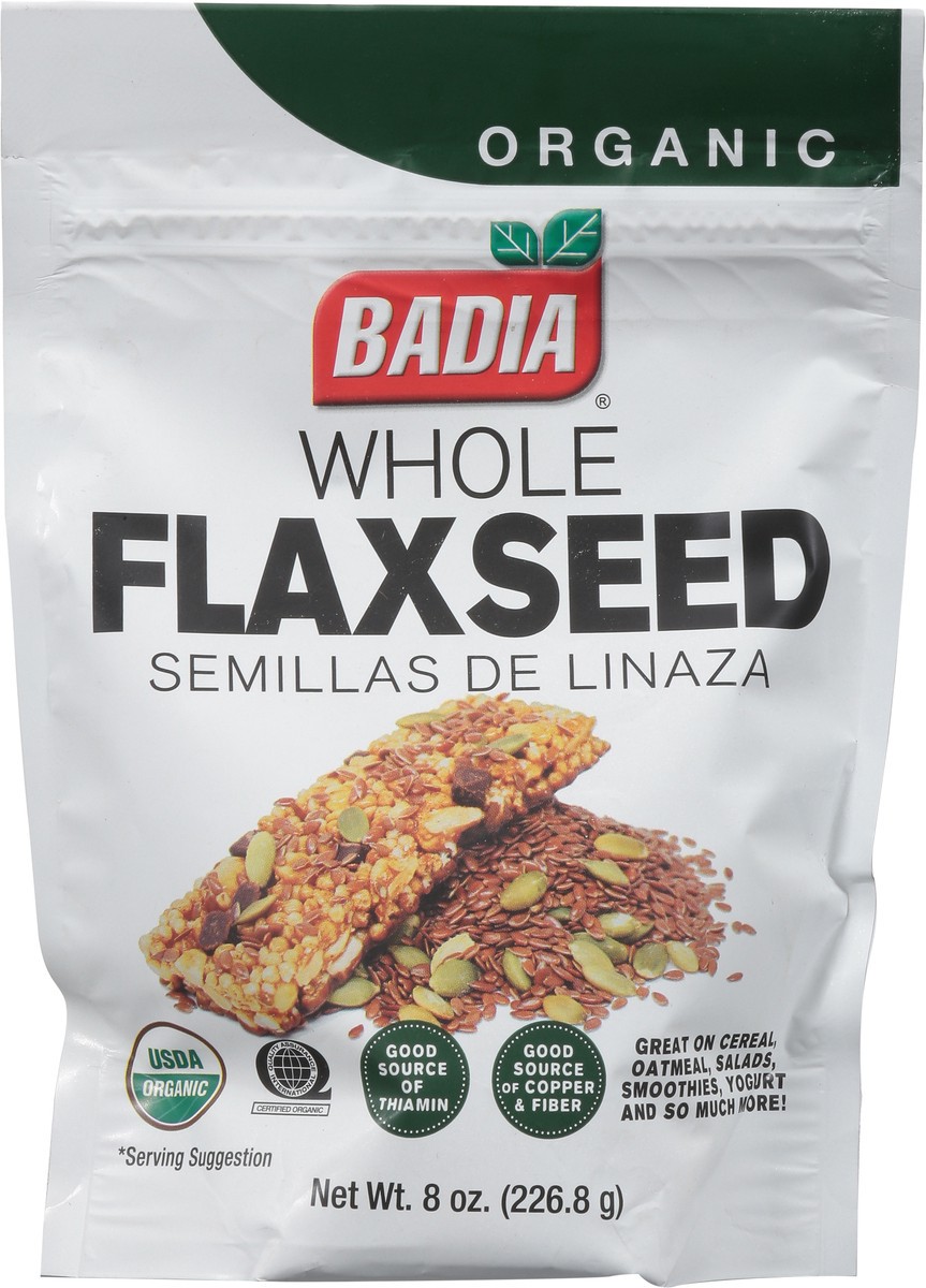 slide 7 of 11, Badia Spice Flax Seed Whole Org, 8 oz