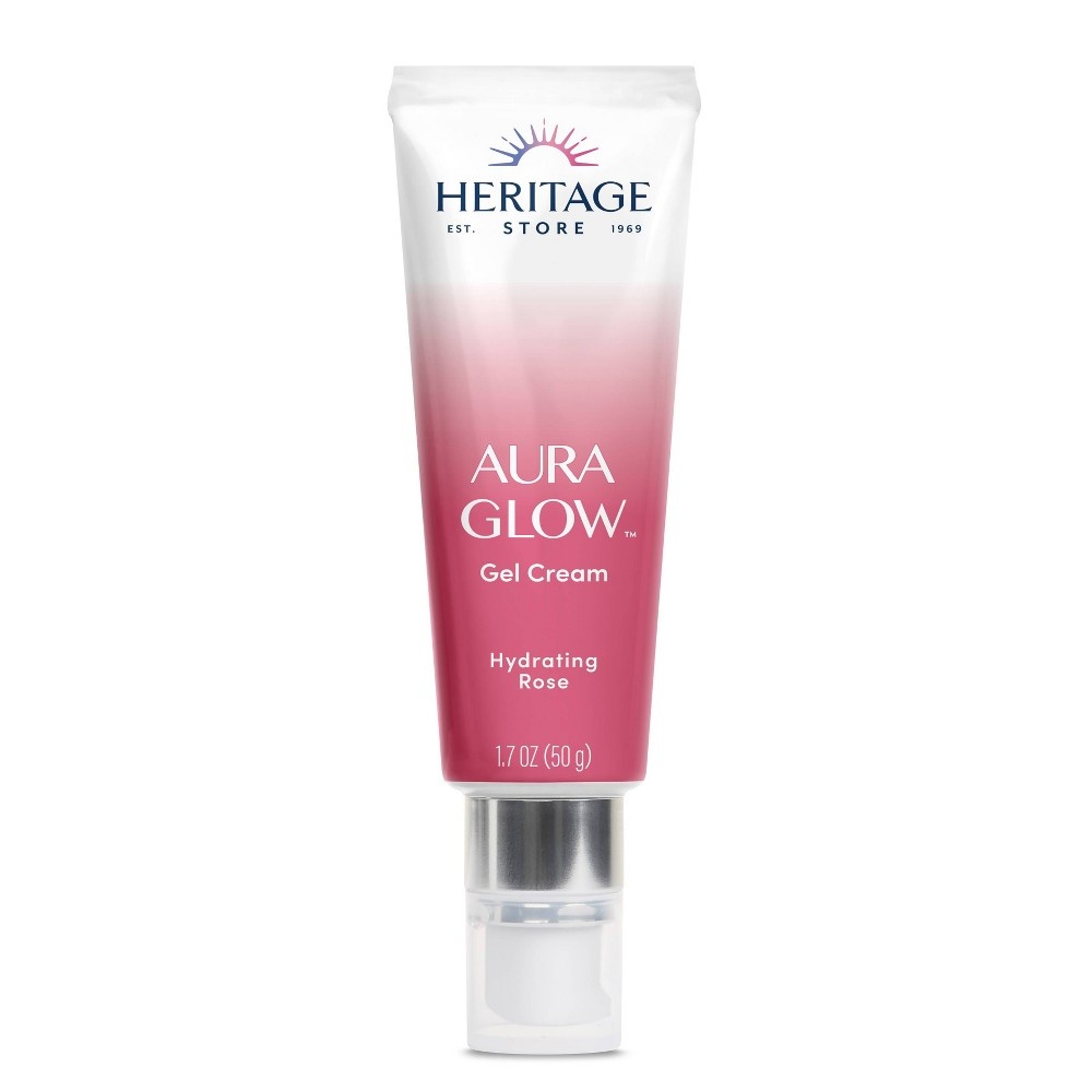slide 2 of 3, Heritage Store Aura Glow Gel Cream - Hydrating Rose, 1.7 oz