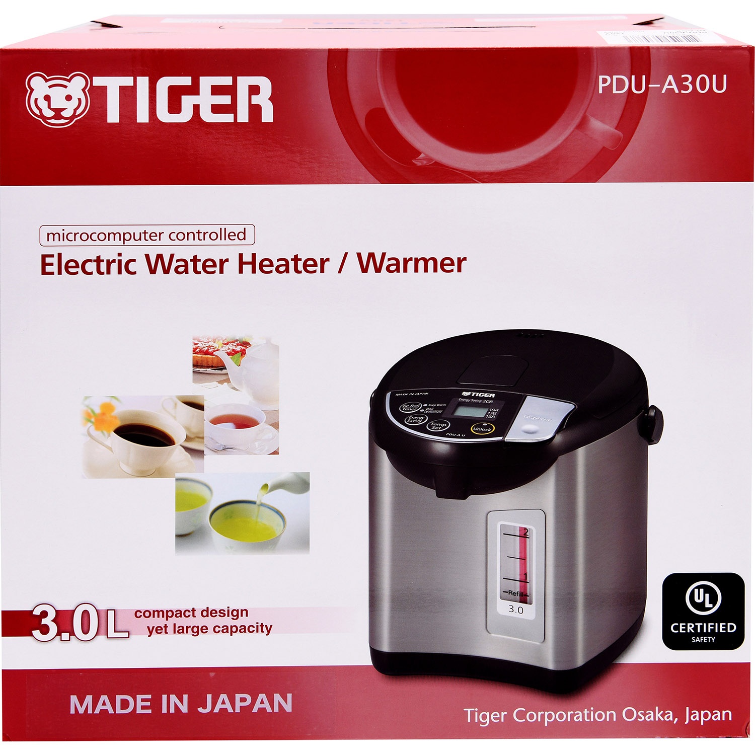 Tiger 3 L Electric Water Heater Pdu-A30U 1 ct