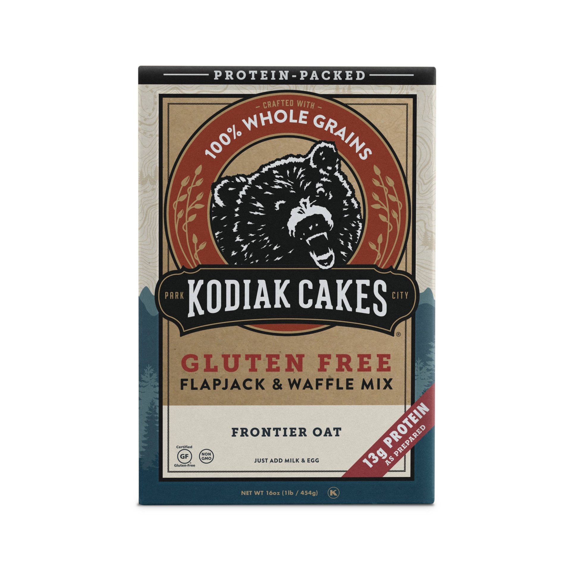 slide 1 of 4, Kodiak Cakes Gluten Free Flapjack & Waffle Mix, 16 oz