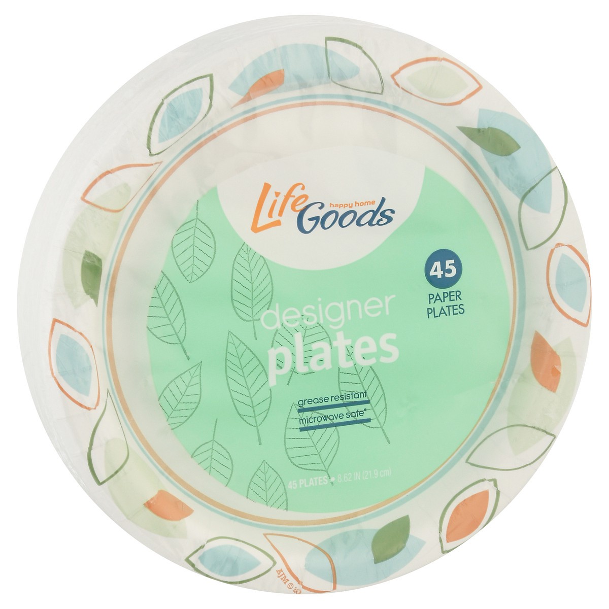 Smile & Save 9 Microwave Safe Paper Plates - 64 ct