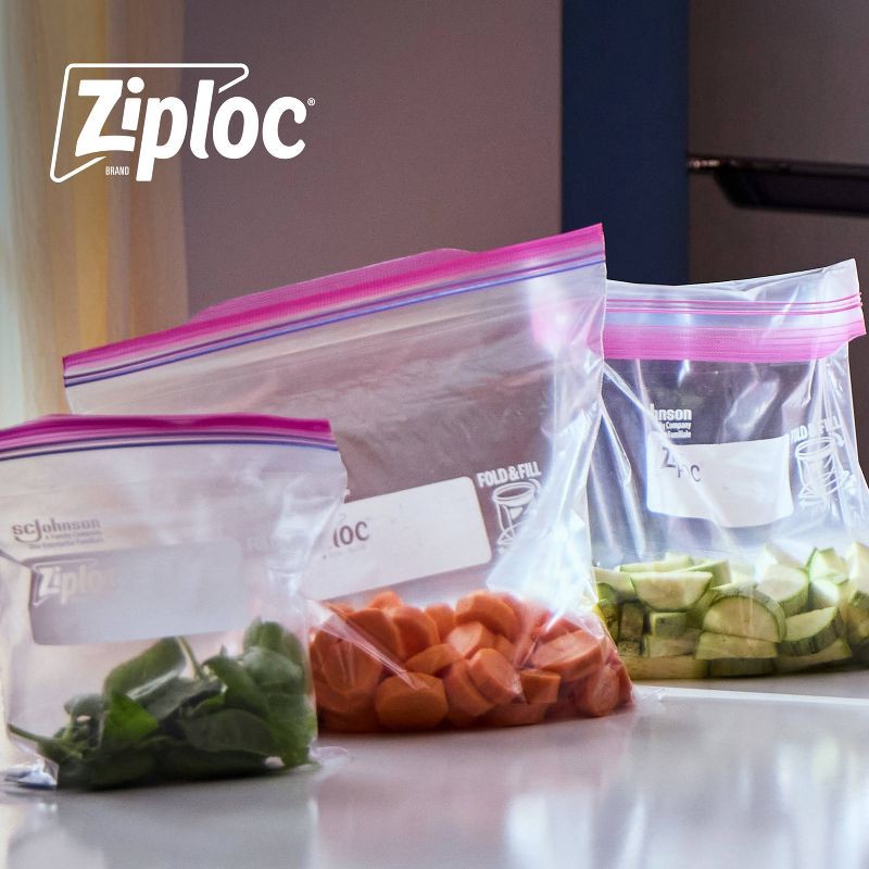 slide 2 of 12, Ziploc Quart Storage Bags with Grip 'n Seal Technology - 100ct, 100 ct
