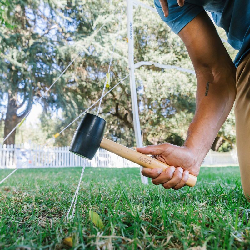 slide 3 of 3, Blue Ridge Tools 18oz Rubber Mallet Hammers Blue: Large Soft Wooden Mallet, 1 Year Warranty, 18 oz