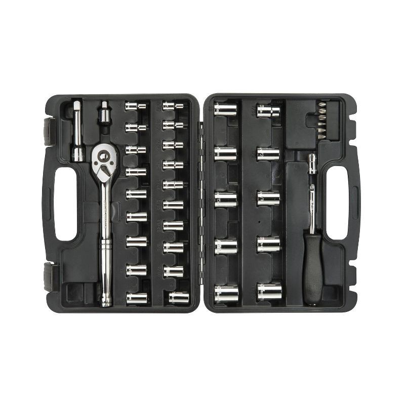 slide 9 of 11, Blue Ridge Tools 41pc Mechanics Socket Kit: Steel Non-Powered Hand Tool Set with Storage Tray, 41 ct