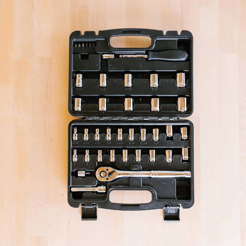 slide 3 of 11, Blue Ridge Tools 41pc Mechanics Socket Kit: Steel Non-Powered Hand Tool Set with Storage Tray, 41 ct