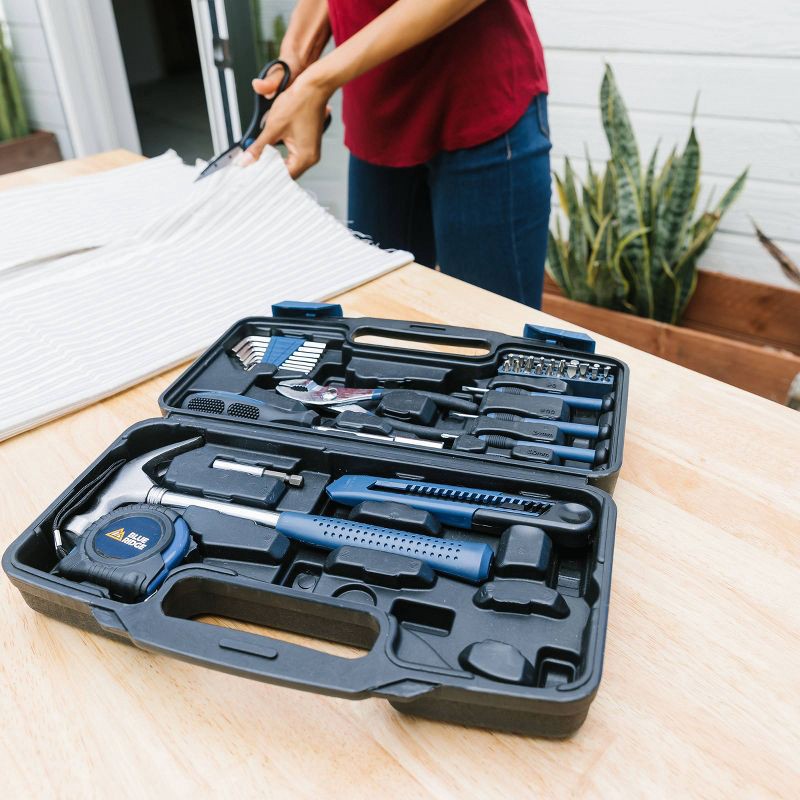 slide 10 of 11, Blue Ridge Tools 40pc Household Tool Kit: Screwdriver, Dorm Tool Kit, Small Hand Tools, Rubber & Steel, Carrying Case, 40 ct