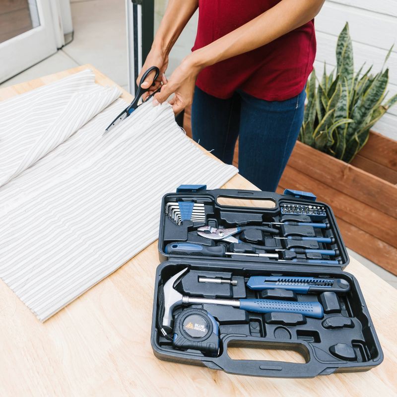 slide 8 of 11, Blue Ridge Tools 40pc Household Tool Kit: Screwdriver, Dorm Tool Kit, Small Hand Tools, Rubber & Steel, Carrying Case, 40 ct