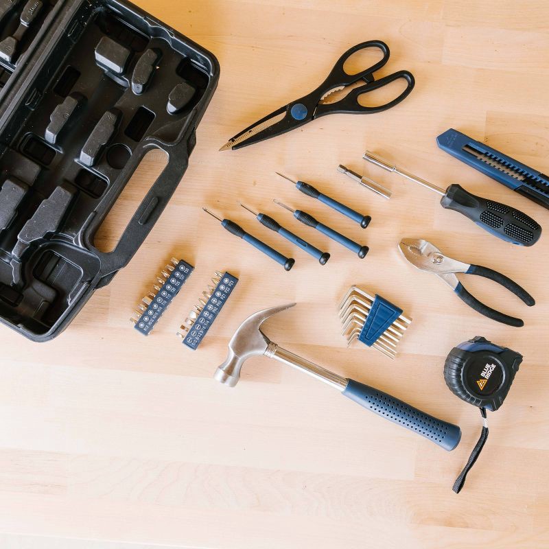 slide 9 of 11, Blue Ridge Tools 40pc Household Tool Kit: Screwdriver, Dorm Tool Kit, Small Hand Tools, Rubber & Steel, Carrying Case, 40 ct