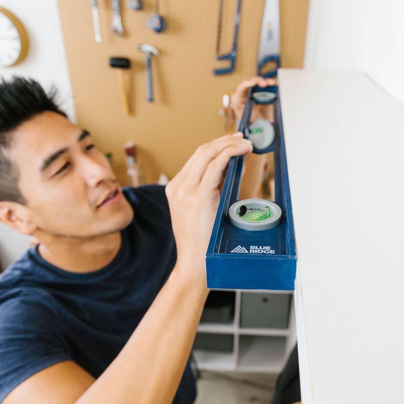 slide 6 of 11, Blue Ridge Tools 24" Level: Plastic Leveler Tool with 1 Year Warranty, Lightweight 0.59 lbs, 23.74" Depth, 0.59 lb