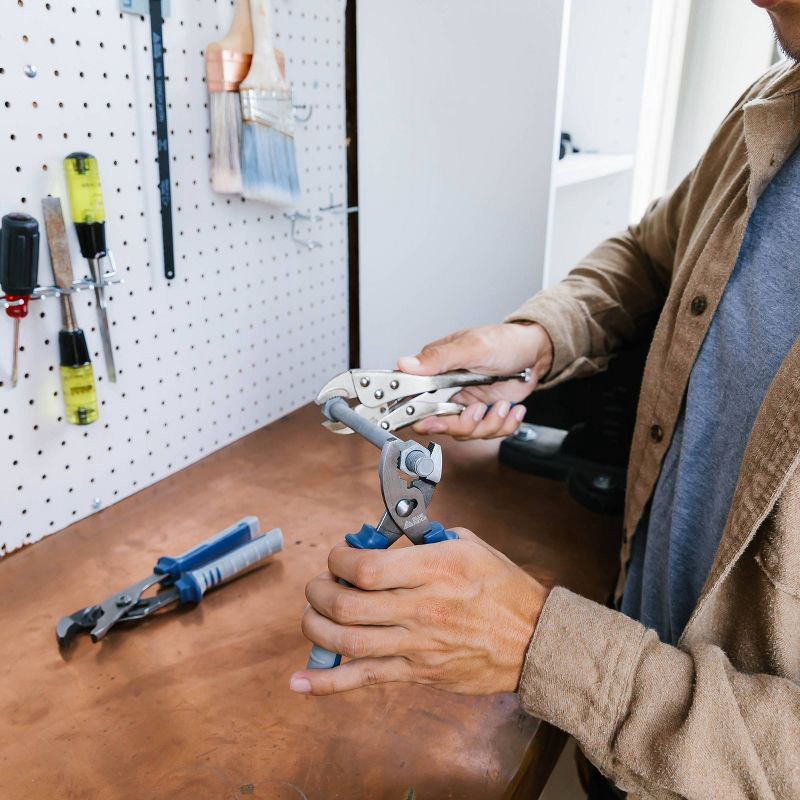 slide 13 of 14, Blue Ridge Tools 3pc Household Plier Set: Steel Slip Joint, Tongue & Groove, Locking Pliers Tools, 1 Year Warranty, 3 ct