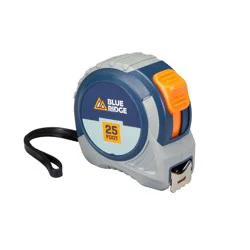 Blue Ridge Tools 25' Tape Measure: 25 ft Measuring Tape, Plastic & Steel, Rulers & Measuring Tools, 1 Year Warranty
