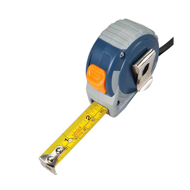 slide 2 of 6, Blue Ridge Tools 12' Tape Measure: Plastic & Steel, 12ft Range, Rulers & Measuring Tools, No Battery Needed, 12 ft