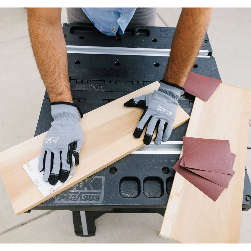 slide 6 of 8, Blue Ridge Tools Multi Purpose Work Gloves: Orange Polyester for Gardening & Construction, One Size Fits Most Adults, 1 ct