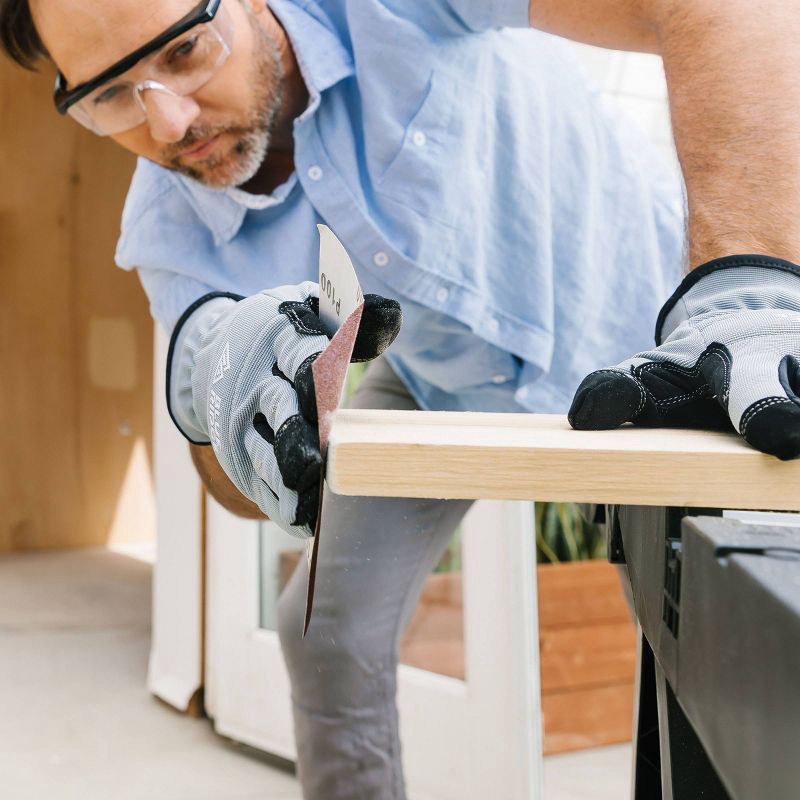 slide 8 of 8, Blue Ridge Tools Multi Purpose Work Gloves: Orange Polyester for Gardening & Construction, One Size Fits Most Adults, 1 ct