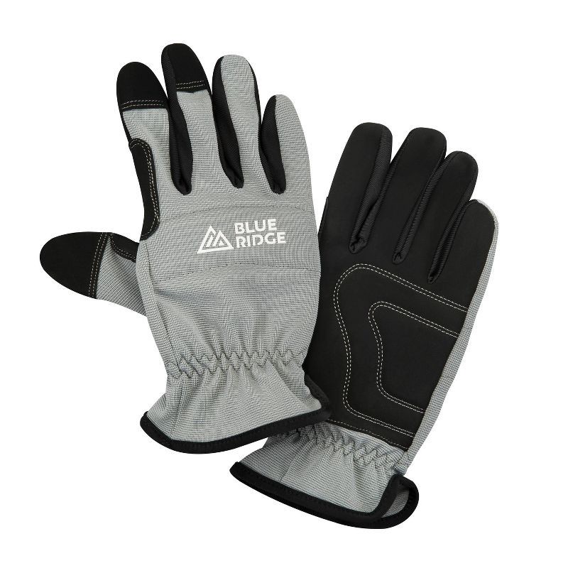 slide 1 of 8, Blue Ridge Tools Multi Purpose Work Gloves: Orange Polyester for Gardening & Construction, One Size Fits Most Adults, 1 ct