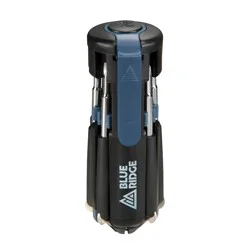 Blue Ridge Tools 8 in 1 Folding Screwdriver Multi Tool: Steel & Plastic, Multibit, T8 & Flathead, 1 Year Warranty