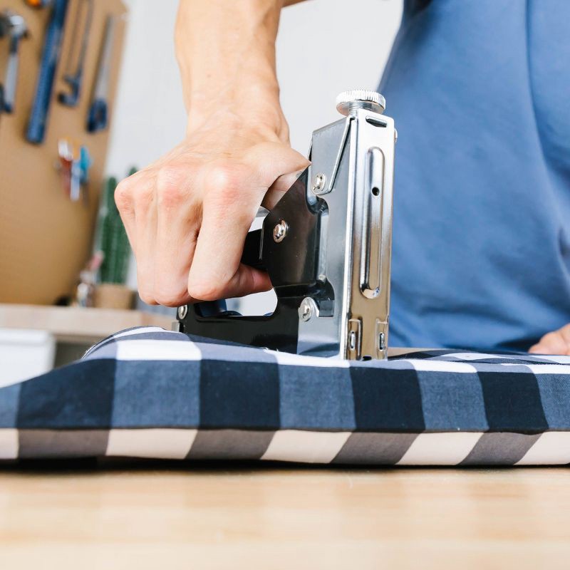 slide 3 of 9, Blue Ridge Tools BLUE RIDGE Staple Gun Fastening Tools: Steel, Non-Powered, 1-Year Warranty, 6.1" Height, 0.92 lbs, Staple Sizes, 1 ct