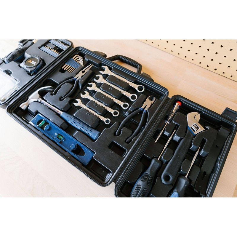 slide 5 of 9, Blue Ridge Tools 145pc Deluxe Household: Steel & Plastic Hand Tool Set with Pliers, Screwdriver, Wrench, Hammer, 145 ct