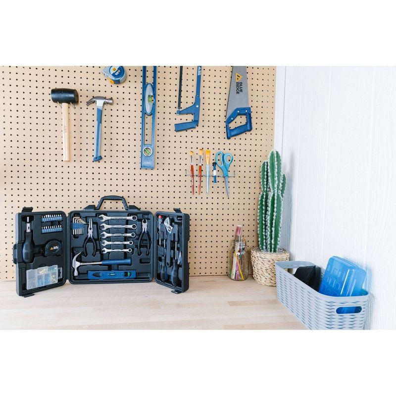 slide 9 of 9, Blue Ridge Tools 145pc Deluxe Household: Steel & Plastic Hand Tool Set with Pliers, Screwdriver, Wrench, Hammer, 145 ct