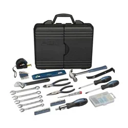 Blue Ridge Tools 145pc Deluxe Household: Steel &amp; Plastic Hand Tool Set with Pliers, Screwdriver, Wrench, Hammer