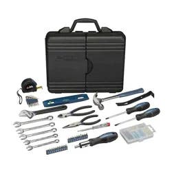 Blue Ridge Tools 145pc Deluxe Household: Steel & Plastic Hand Tool Set with Pliers, Screwdriver, Wrench, Hammer