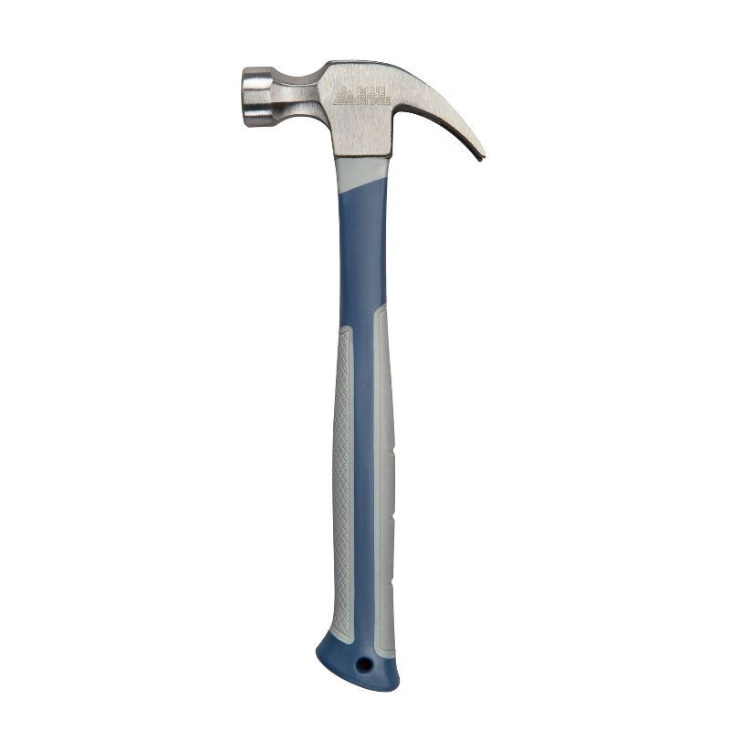 slide 1 of 8, Blue Ridge Tools 10oz Claw Hammer: Steel & Plastic, 1.32 lbs, 1 Year Warranty, 11.81" Height, 4.72" Width, 10 oz, 1.32 lb