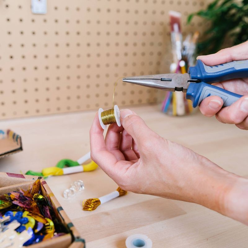 slide 7 of 10, Blue Ridge Tools 6" Long Nose Pliers: Needle Nose, Jewelry Tool, 1 Year Warranty, Steel & Plastic, 4" Handle Length, 1 ct