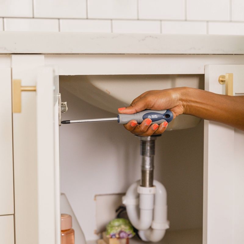 slide 4 of 10, Blue Ridge Tools Blue Ridge 6pc Household Screwdriver Set Blue, 6 ct