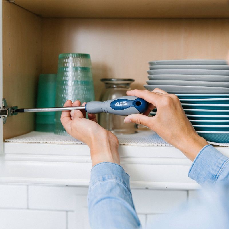 slide 2 of 10, Blue Ridge Tools Blue Ridge 6pc Household Screwdriver Set Blue, 6 ct