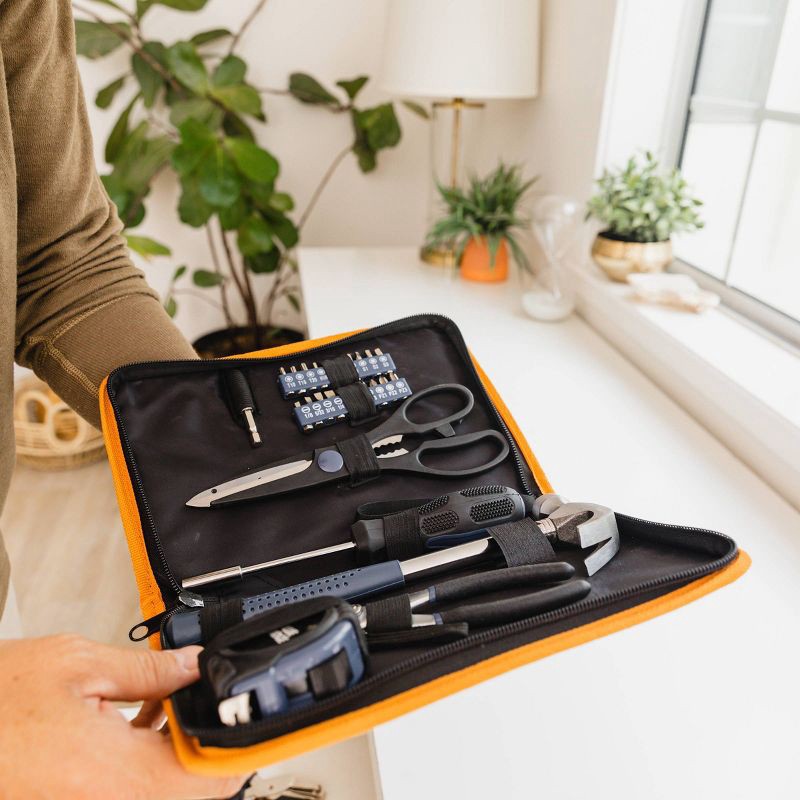 slide 7 of 14, Blue Ridge Tools 27pc Essential Tool Kit: Small Tool Kit with Screwdrivers, Pliers & Scissors for Dorm Use, 27 ct